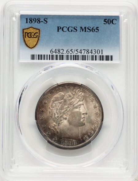 1898-S 50C PCGS Secure 65 PCGS