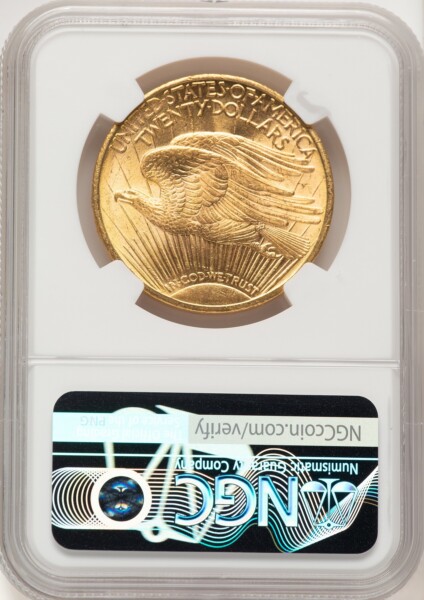 1910 $20 Brown Label 63 NGC