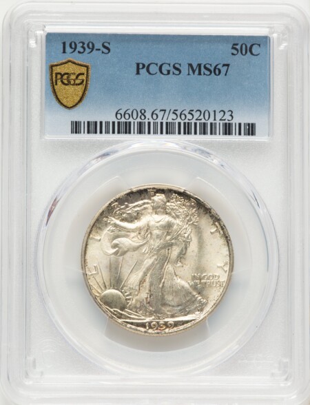 1939-S 50C PCGS Secure 67 PCGS