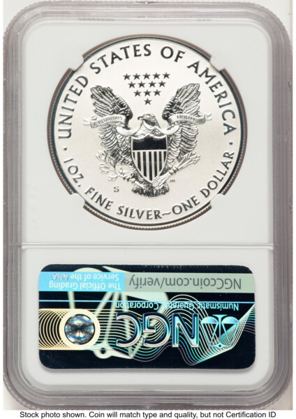 2019-S Enhanced Reverse Proof Silver Eagle 1 oz Baltimore Show Releases Trolley Label 70 NGC