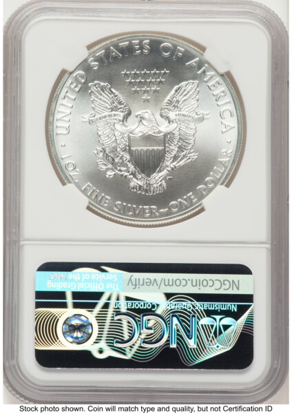 2015 Silver Eagle John Mercanti 70 NGC