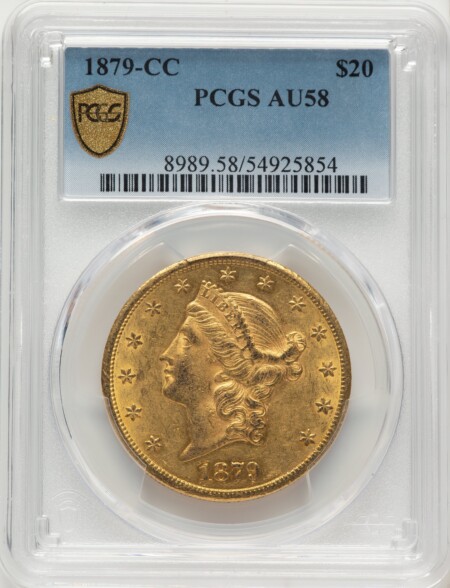 1879-CC $20 PCGS Secure 58 PCGS