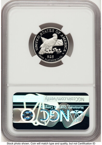 2003-W Proof Platinum Eagle 1/4 oz Brown Label 70 NGC