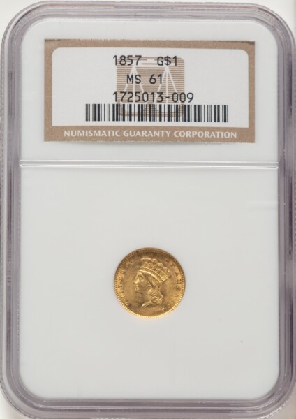 1857 G$1 61 NGC