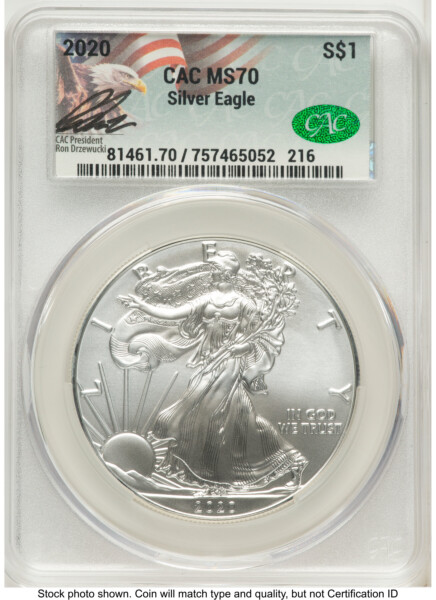 2020 Silver Eagle Ron Drzewucki 70 CACG