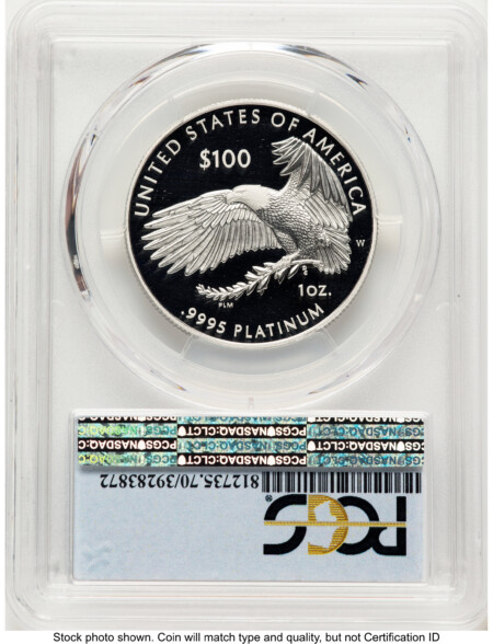 2020-W Proof Platinum Eagle 1 oz FDI FS Flag 70 PCGS