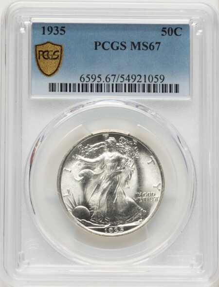 1935 50C PCGS Secure 67 PCGS