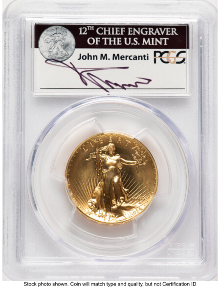 2009 G$20 Ultra High Relief John Mercanti 70 PCGS