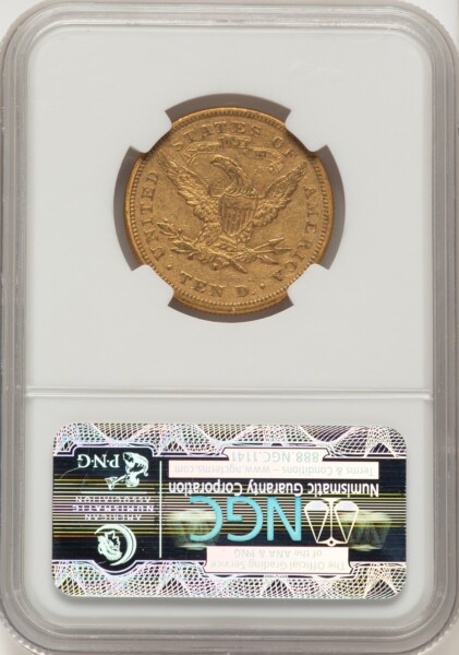 1877-S $10 55 NGC