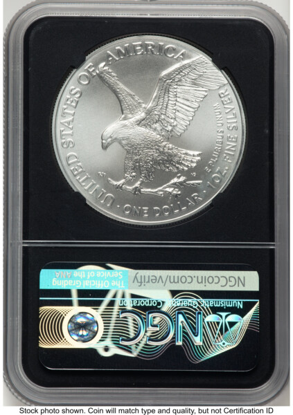 2021 Silver Eagle Type 2 FDI John Mercanti Blk Core 70 NGC
