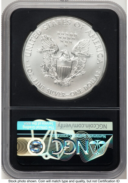 2014 Silver Eagle Ed Moy Blk Core 70 NGC
