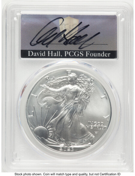 2023 Silver Eagle FS David Hall 70 PCGS