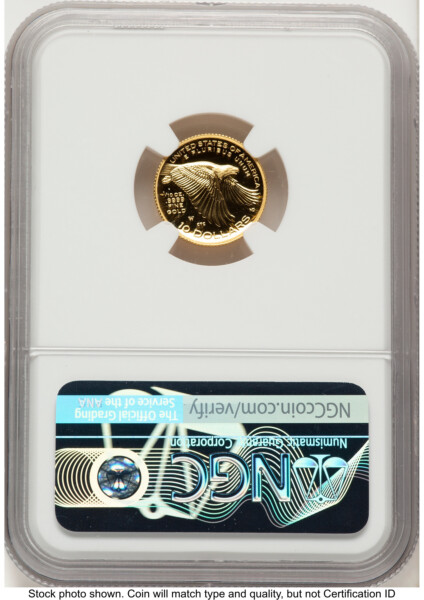 2018-W G$10 American Liberty High Relief, DC Bunting Flag 70 NGC