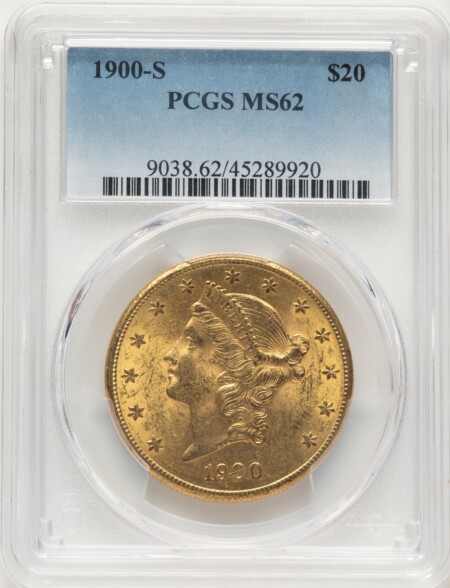 1900-S $20 62 PCGS
