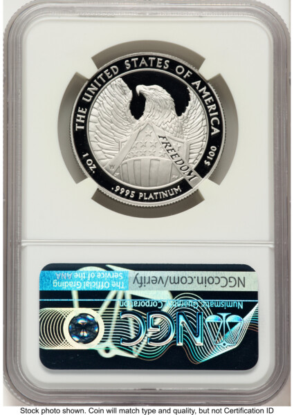 2007-W Proof Platinum Eagle 1 oz Don Everhart 70 NGC