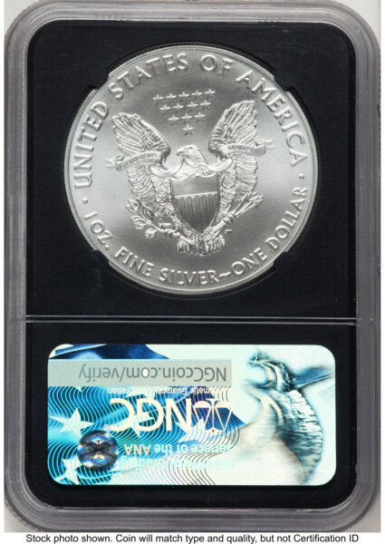 2017 Silver Eagle FDI Ed Moy Blk Core 70 NGC