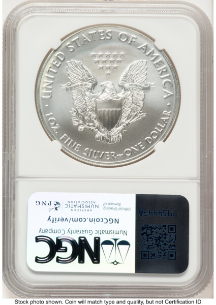 2021 Silver Eagle Type 1 Mark Salzberg Hand Select Label 70 NGC