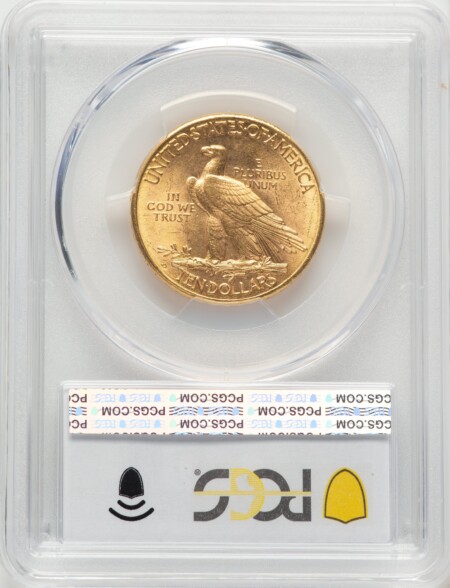 1908-D $10 MOTTO PCGS Secure 63 PCGS