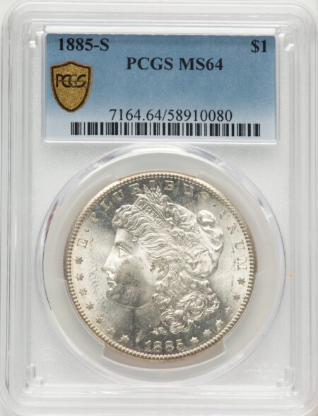 1885-S S$1 PCGS Secure 64 PCGS