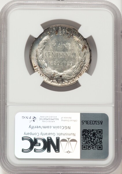 1920 50C Maine, MS Brown Label 67 NGC
