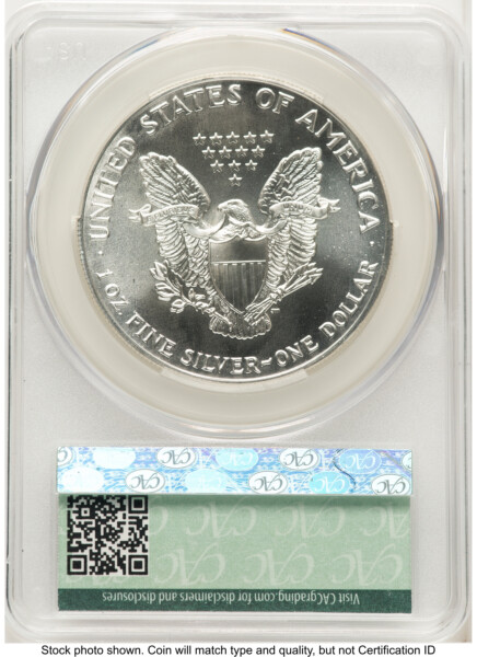 1990 Silver Eagle Early Delivery Ron Drzewucki 70 CACG