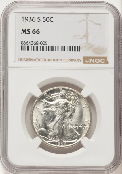 1936-S 50C 66 NGC