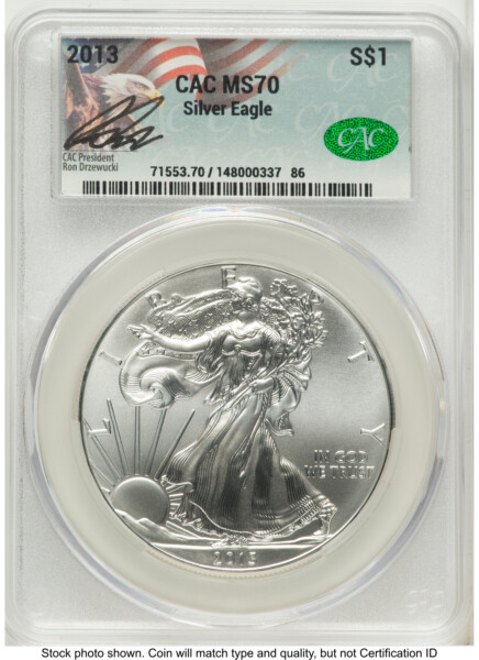 2013 Silver Eagle Ron Drzewucki 70 CACG