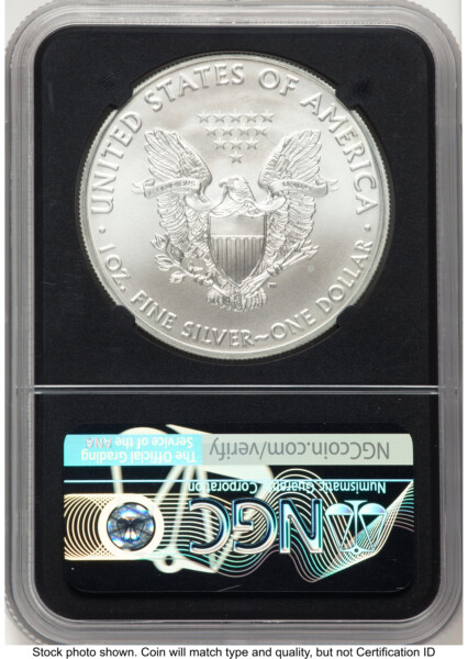 2020 Silver Eagle FDI John Mercanti Blk Core 70 NGC