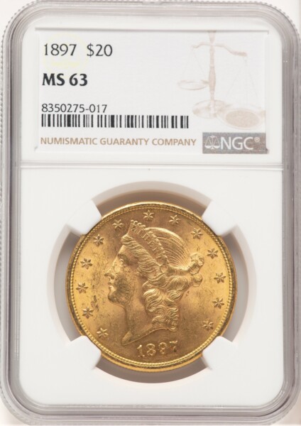1897 $20 63 NGC