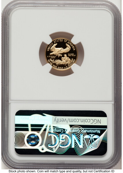 2018-W Proof Gold Eagle 1/10 oz Brown Label 70 NGC