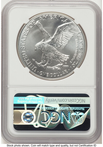 2021 Silver Eagle Type 2 FR Michael Gaudioso Eagle Art 70 NGC