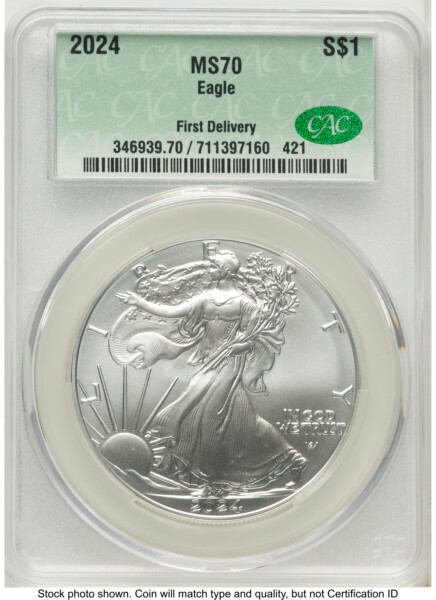 2024 Silver Eagle First Delivery 70 CACG