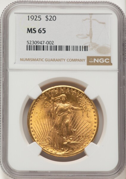 1925 $20 65 NGC