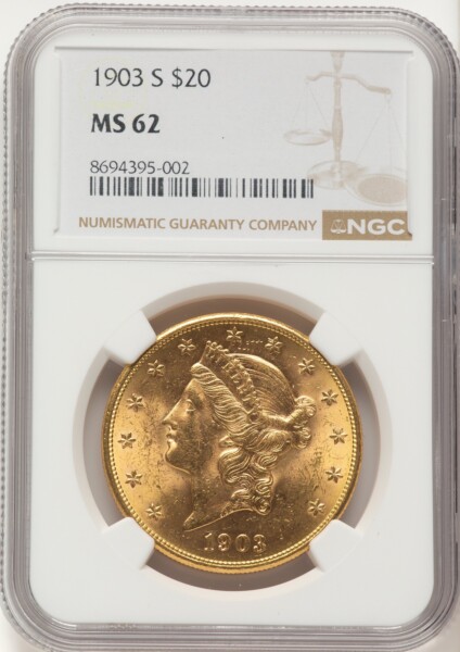 1903-S $20 62 NGC
