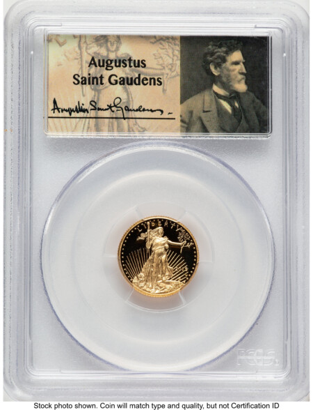 2015-W Proof Gold Eagle 1/10 oz FS Saint Gaudens Label 70 PCGS