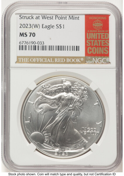 2023-(W) Silver Eagle Red Book 70 NGC