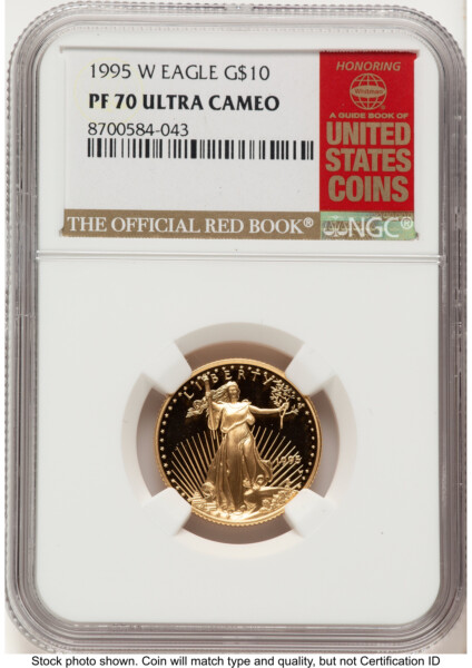 1995-W Proof Gold Eagle 1/4 oz Red Book 70 NGC