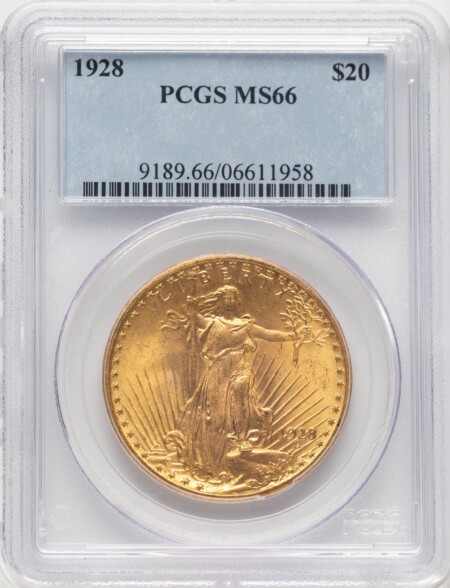 1928 $20 66 PCGS