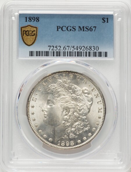1898 S$1 PCGS Secure 67 PCGS