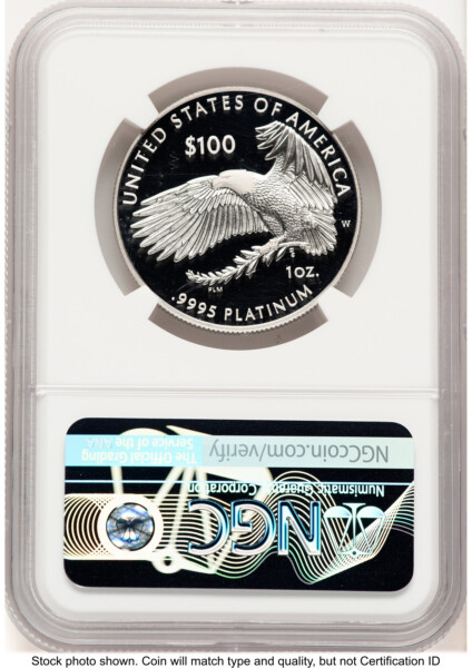 2022-W Proof Platinum Eagle 1 oz FDI 1ST 70 NGC