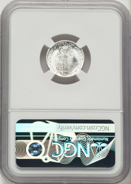 1943-S 10C, FB 68 NGC