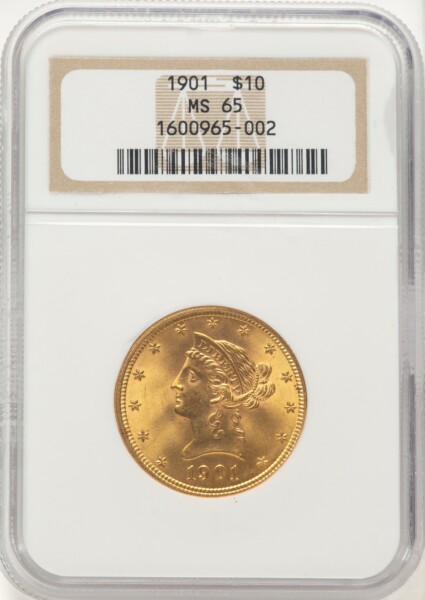 1901 $10 65 NGC