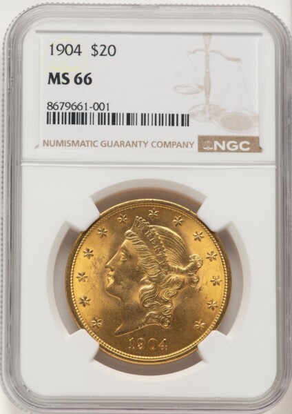 1904 $20 Liberty 66 NGC