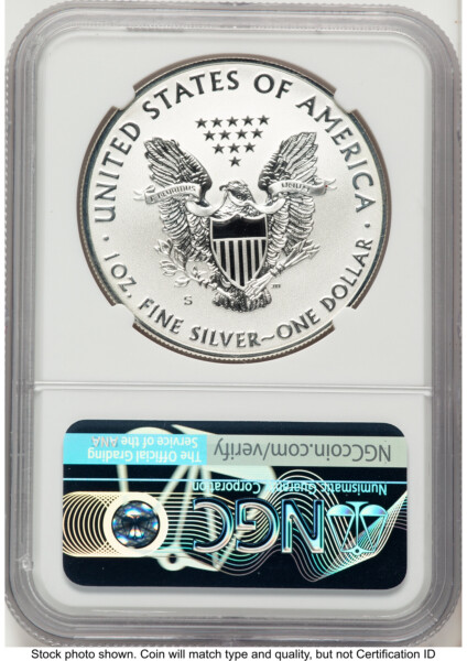 2019-S Enhanced Reverse Proof Silver Eagle 1 oz FDI 1st Baltimore Show Releases 70 NGC