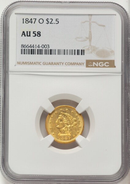 1847-O $2 1/2 58 NGC