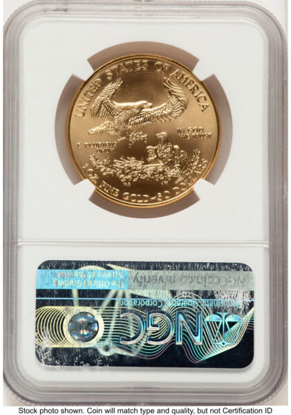 2006-W Burnished Gold Eagle 1 oz Mike Castle 70 NGC
