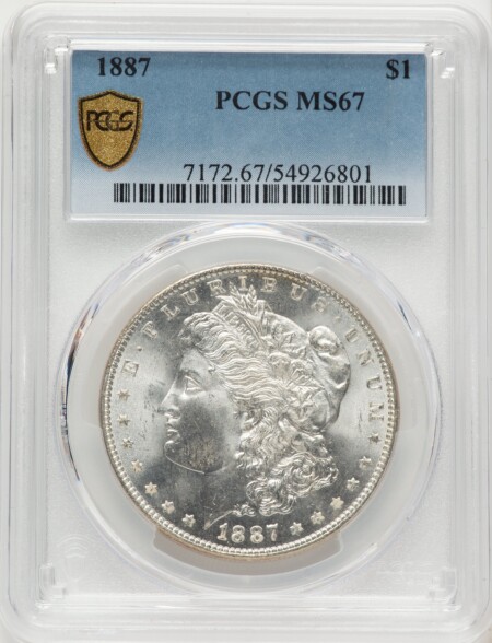 1887 S$1 PCGS Secure 67 PCGS