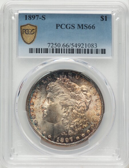 1897-S S$1 PCGS Secure 66 PCGS
