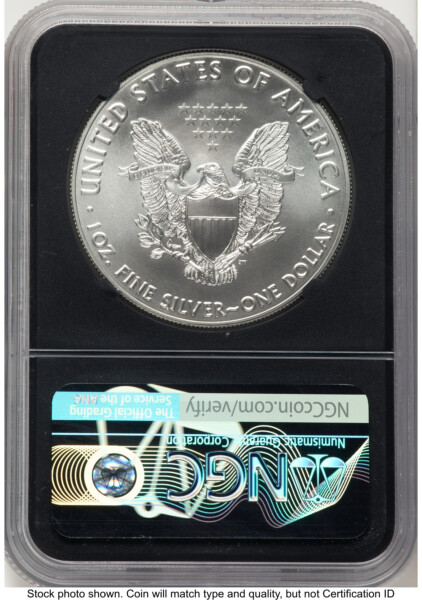 2017 Silver Eagle Ed Moy Blk Core 70 NGC