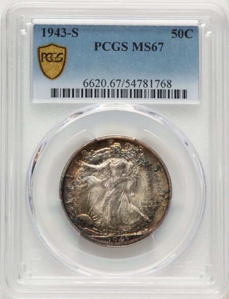 1943-S 50C PCGS Secure 67 PCGS